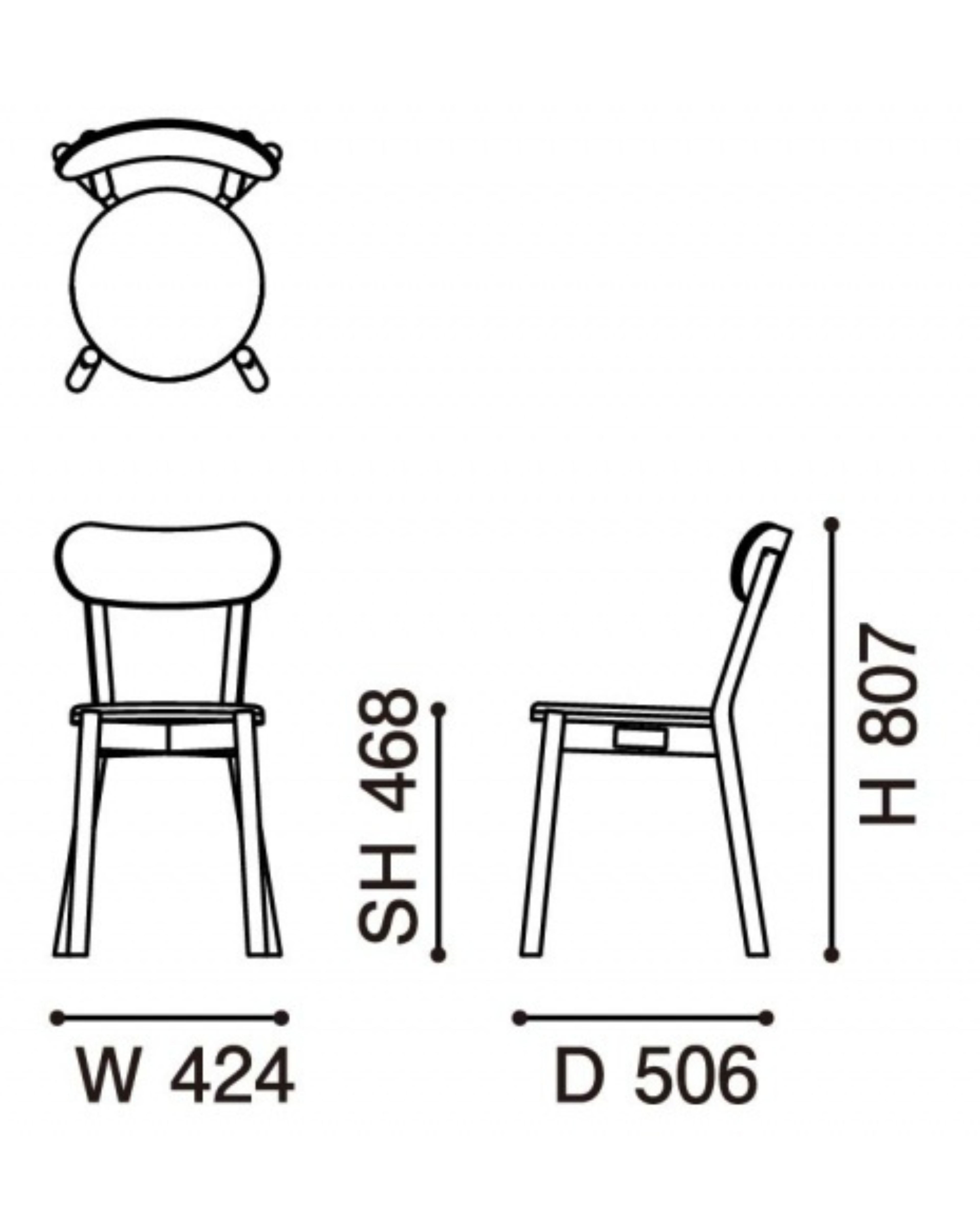 เก้าอี้ Karimoku New Standard Castor Chair Pad เก้าอี้ไม้โอ๊คญี่ปุ่นดีไซน์มินิมอล Scandinavian พร้อมเบาะนั่งและพนักพิง เหมาะสำหรับโต๊ะอาหาร ห้องประชุม และพื้นที่ใช้งานภายในบ้าน