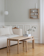 ชั้นวางแก้ว CUPMUG ไม้โอ๊คแท้ มี 3 ขนาด 45×60, 45×45 และ 60×45 ซม. ดีไซน์นอร์ดิกโปร่งเบา พร้อมข้อต่อ finger joint จาก MAKE Nordic เหมาะสำหรับแก้ว เซรามิก และของตกแต่ง