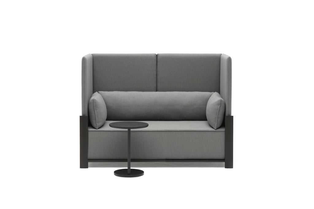 Karimoku New Standard Fence Sofa 2-Seater โซฟาพนักพิงสูงโครงไม้โอ๊คเบาะบุผ้า ออกแบบโดย Geckeler Michels