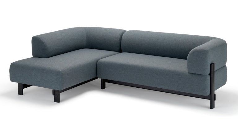 Karimoku New Standard Elephant Sofa 2-Seater Left Arm Corner โมดูลโซฟาเบาะบุผ้าฐานไม้เกาลัด ออกแบบโดย Christian Haas