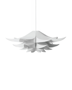 โคมไฟแขวน Norm 06 สีขาว พร้อมชุดสายไฟ E27 และ Canopy สำหรับติดตั้ง ดีไซน์ประติมากรรมแบบมินิมอลจาก Normann Copenhagen นำเข้าโดย Old Pine Trees