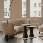 Dandy 3 Seater Sofa โซฟาสามที่นั่งทรงโค้งพร้อมฐานไม้ oak จาก Massproductions