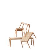 ม้านั่ง UMI ไม้แอชลายธรรมชาติ สานป่านธรรมชาติ แฮนด์เมด สไตล์มินิมอลนอร์ดิก จาก MAKE Nordic ออกแบบโดย Jennifer Cena