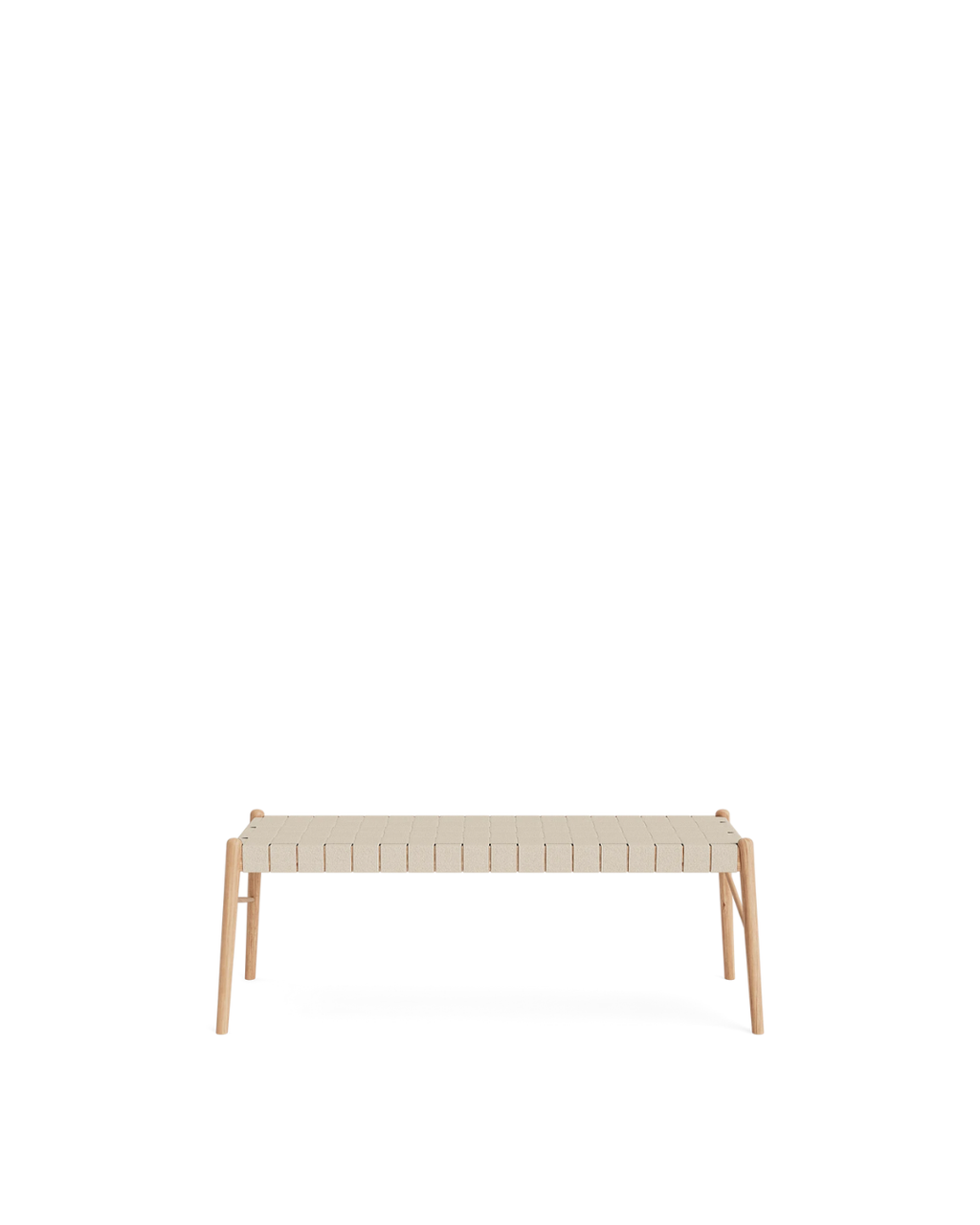 ม้านั่ง UMI ไม้แอชลายธรรมชาติ สานป่านธรรมชาติ แฮนด์เมด สไตล์มินิมอลนอร์ดิก จาก MAKE Nordic ออกแบบโดย Jennifer Cena