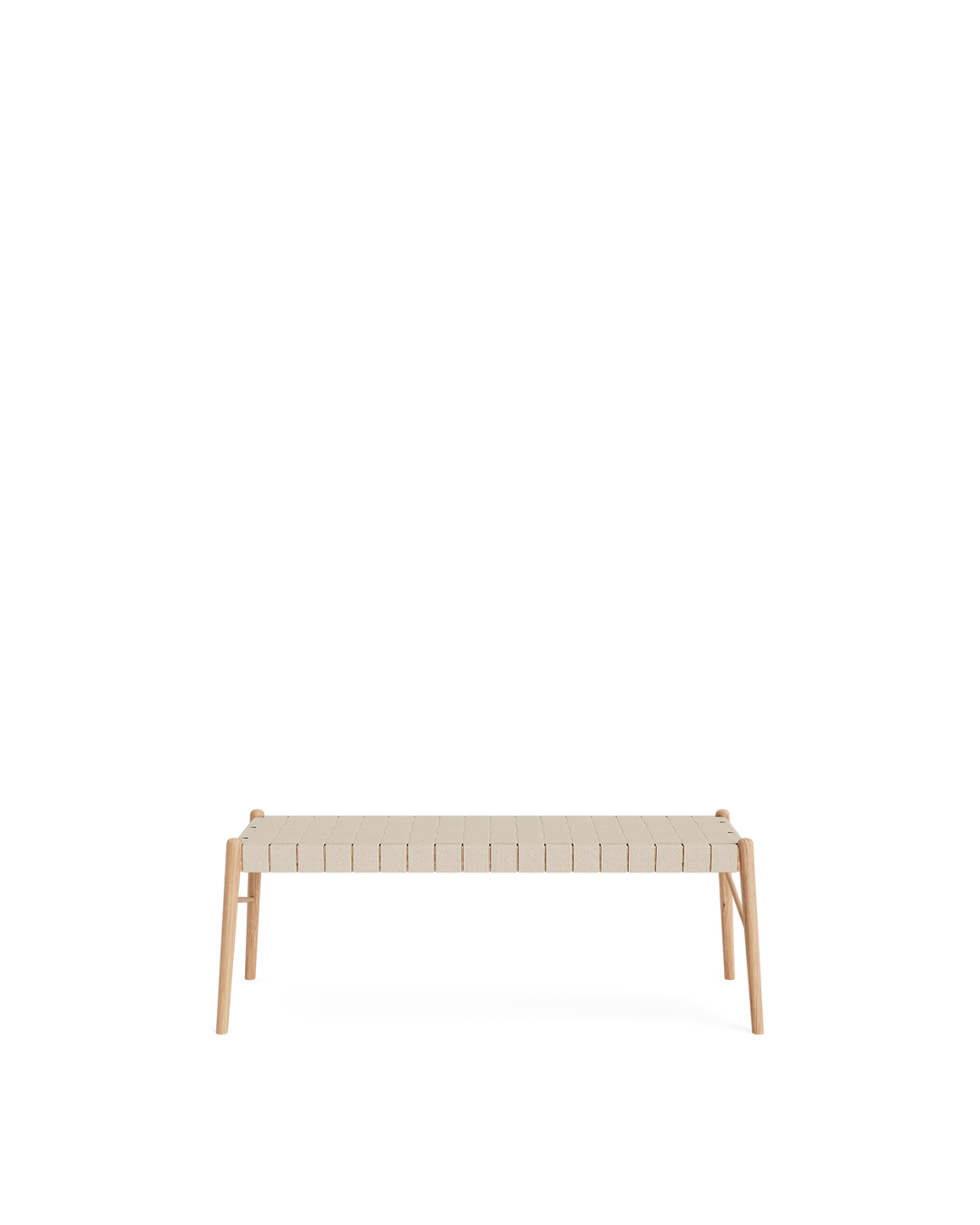 ม้านั่ง UMI ไม้แอชลายธรรมชาติ สานป่านธรรมชาติ แฮนด์เมด สไตล์มินิมอลนอร์ดิก จาก MAKE Nordic ออกแบบโดย Jennifer Cena