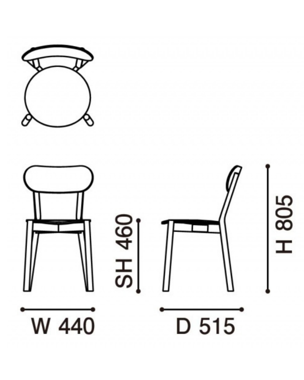 เก้าอี้ Karimoku New Standard Castor Chair Plus เก้าอี้ไม้โอ๊คญี่ปุ่นดีไซน์เรียบ นั่งสบาย เหมาะสำหรับโต๊ะอาหาร ห้องประชุม และพื้นที่ใช้งานภายใน