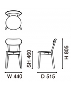 เก้าอี้ Karimoku New Standard Castor Chair Plus เก้าอี้ไม้โอ๊คญี่ปุ่นดีไซน์เรียบ นั่งสบาย เหมาะสำหรับโต๊ะอาหาร ห้องประชุม และพื้นที่ใช้งานภายใน