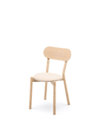 เก้าอี้ Karimoku New Standard Castor Chair Plus Pad เก้าอี้ไม้โอ๊คญี่ปุ่นพร้อมเบาะนั่ง ดีไซน์เรียบ เหมาะสำหรับโต๊ะอาหาร ห้องประชุม และพื้นที่ใช้งานภายใน