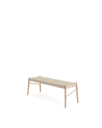 ม้านั่ง UMI ไม้แอชลายธรรมชาติ สานป่านธรรมชาติ แฮนด์เมด สไตล์มินิมอลนอร์ดิก จาก MAKE Nordic ออกแบบโดย Jennifer Cena