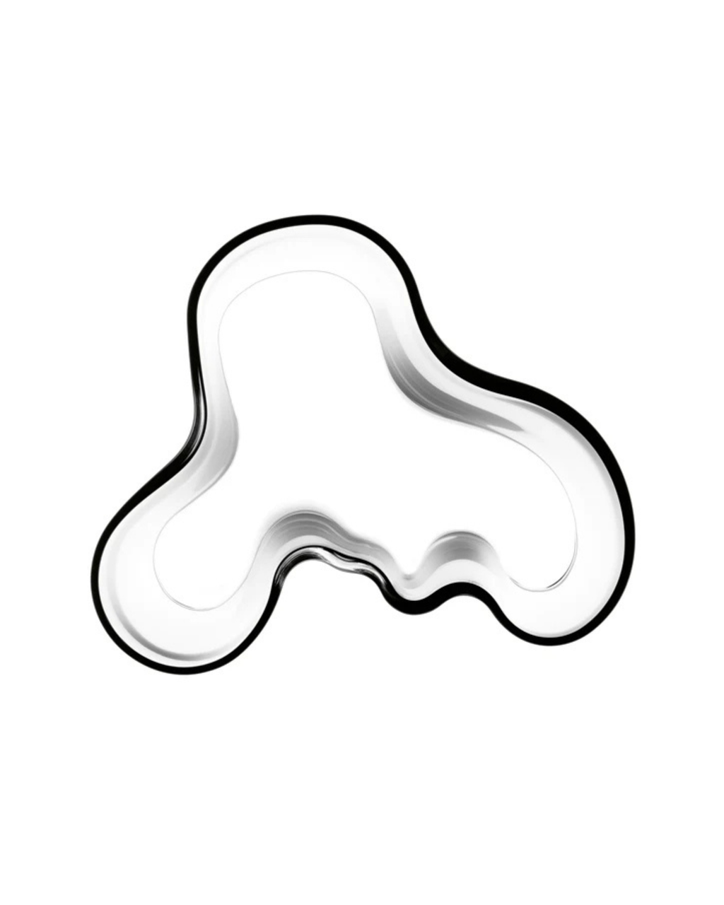 แจกันแก้ว Alvar Aalto จาก Iittala เป่าแก้วด้วยมือ แรงบันดาลใจจากคลื่นน้ำ สี Clear ขนาด 160 มม.
