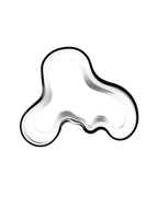 แจกันแก้ว Alvar Aalto จาก Iittala เป่าแก้วด้วยมือ แรงบันดาลใจจากคลื่นน้ำ สี Clear ขนาด 160 มม.
