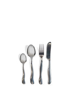 ชุดช้อนส้อม Byon Waverly 16 ชิ้น ผลิตจากสเตนเลสสตีล ได้แรงบันดาลใจจากการเคลื่อนไหวของคลื่น ใช้ได้ทุกวัน เหมาะกับโต๊ะอาหารสไตล์โมเดิร์นและสแกนดิเนเวียน