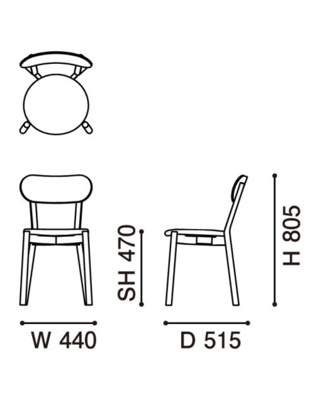 เก้าอี้ Karimoku New Standard Castor Chair Plus Pad เก้าอี้ไม้โอ๊คญี่ปุ่นพร้อมเบาะนั่ง ดีไซน์เรียบ เหมาะสำหรับโต๊ะอาหาร ห้องประชุม และพื้นที่ใช้งานภายใน