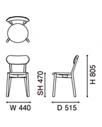 เก้าอี้ Karimoku New Standard Castor Chair Plus Pad เก้าอี้ไม้โอ๊คญี่ปุ่นพร้อมเบาะนั่ง ดีไซน์เรียบ เหมาะสำหรับโต๊ะอาหาร ห้องประชุม และพื้นที่ใช้งานภายใน