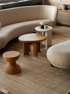 Dandy 3 Seater Sofa โซฟาสามที่นั่งทรงโค้งพร้อมฐานไม้ oak จาก Massproductions