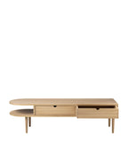 FDB Møbler F24 Bench โดย Mot & Bergstrøm ม้านั่งอเนกประสงค์ไม้โอ๊กพร้อมลิ้นชัก มีสองขนาด Small และ Large ดีไซน์ปี 2017