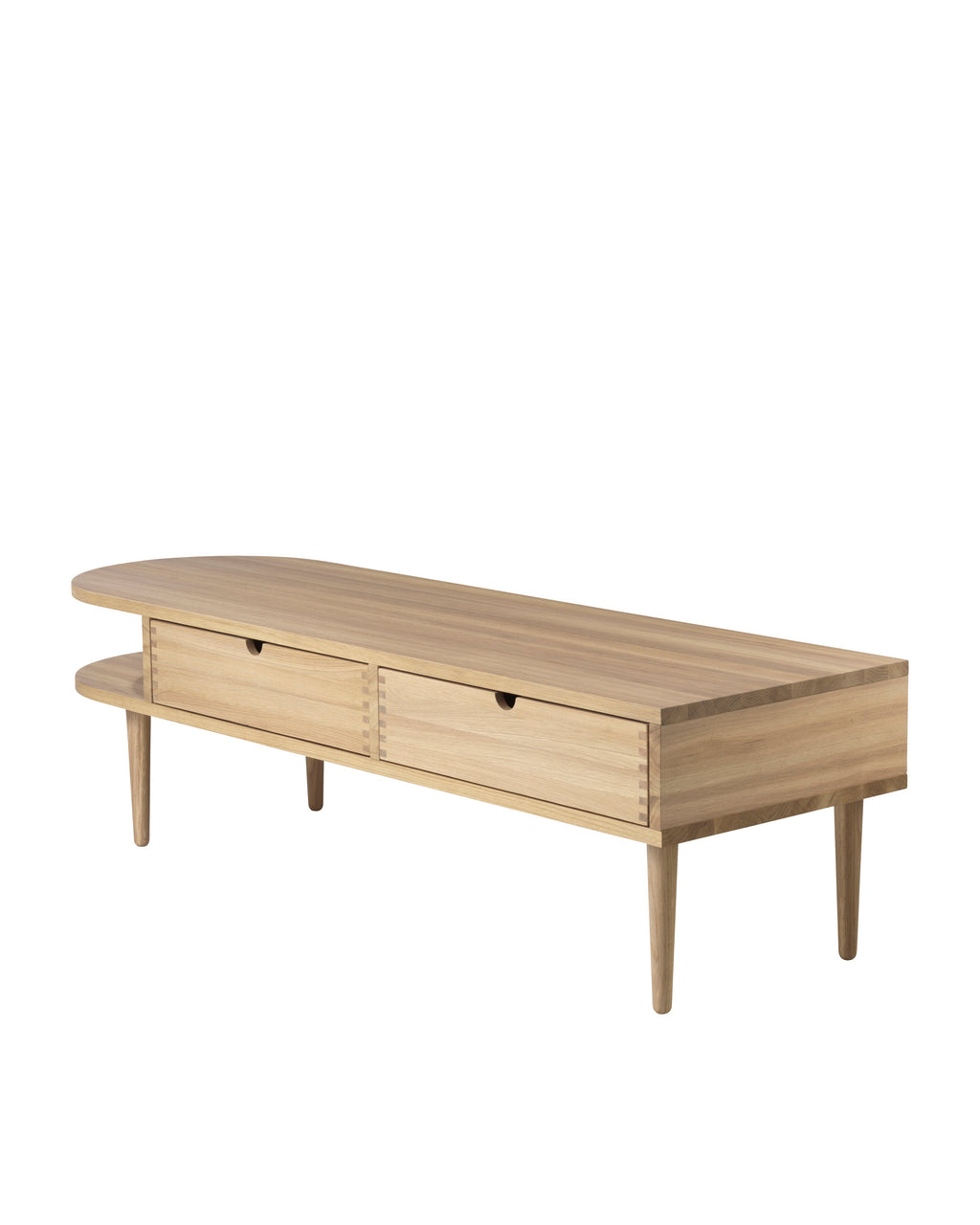 FDB Møbler F24 Bench โดย Mot & Bergstrøm ม้านั่งอเนกประสงค์ไม้โอ๊กพร้อมลิ้นชัก มีสองขนาด Small และ Large ดีไซน์ปี 2017