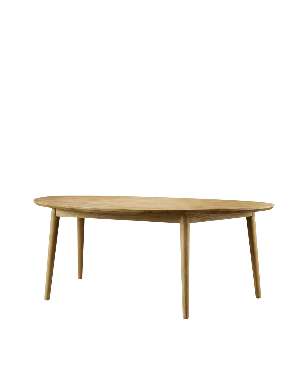 FDB Møbler D103 Anholt โต๊ะกาแฟไม้โอ๊กทรง organic asymmetric ดีไซน์โดย Mot & Bergstrøm ปี 2019