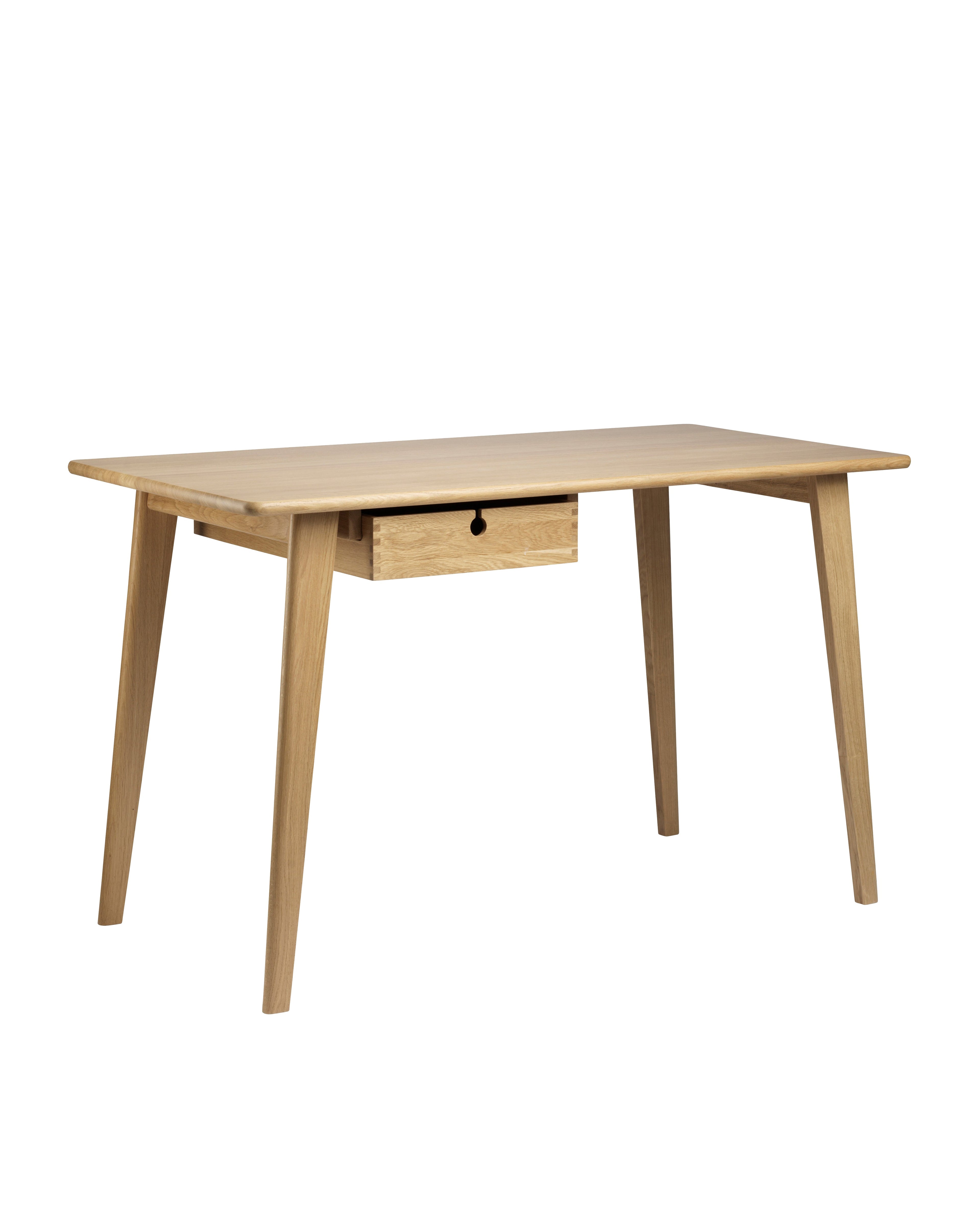 FDB Møbler C67 Butler Desk โต๊ะทำงานไม้โอ๊กดีไซน์มินิมอลโดย Foersom & Hiort-Lorenzen พร้อมลิ้นชักสอดสองด้าน มีสองขนาด 120 และ 156 ซม.