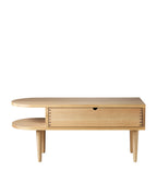 FDB Møbler F24 Bench โดย Mot & Bergstrøm ม้านั่งอเนกประสงค์ไม้โอ๊กพร้อมลิ้นชัก มีสองขนาด Small และ Large ดีไซน์ปี 2017