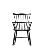 FDB Møbler J52G Rocking Chair โดย Børge Mogensen เก้าอี้โยกไม้โอ๊ก/บีช พนักพิงสไตล์ Windsor ดีไซน์ทศวรรษ 1950 เคลือบน้ำมัน