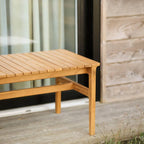 FDB Møbler M10 Sammen Bench ม้านั่งไม้ teak สำหรับ outdoor แบบไม่มีพนักพิง ออกแบบโดย Thomas E. Alken