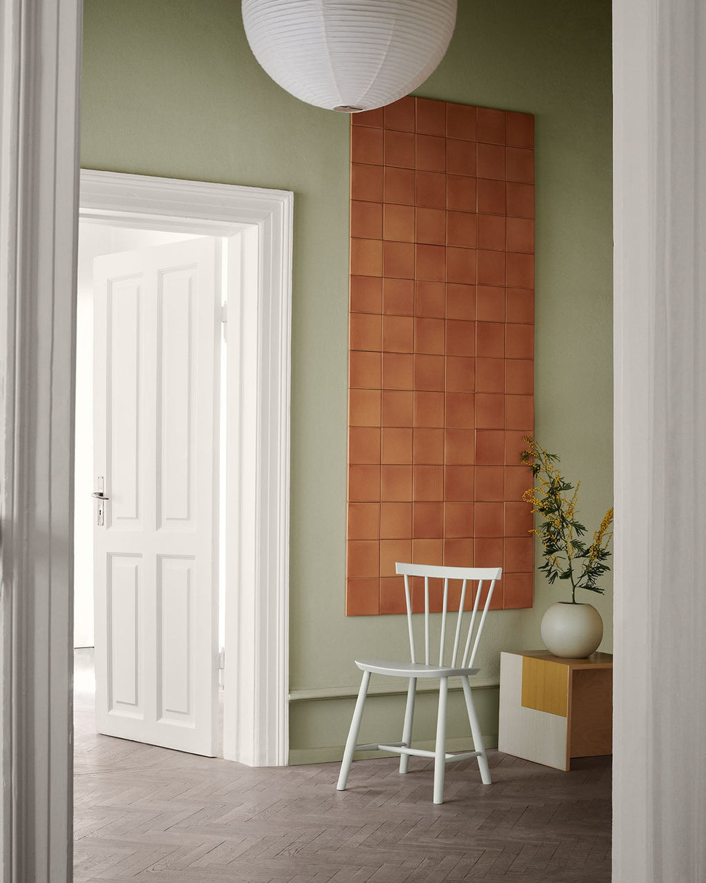 FDB Møbler J46 Chair โดย Poul M. Volther ทำจากไม้บีช/โอ๊ค ดีไซน์พนักพิงซี่ไม้ปี 1956 เคลือบผิวน้ำแบบ lacquered