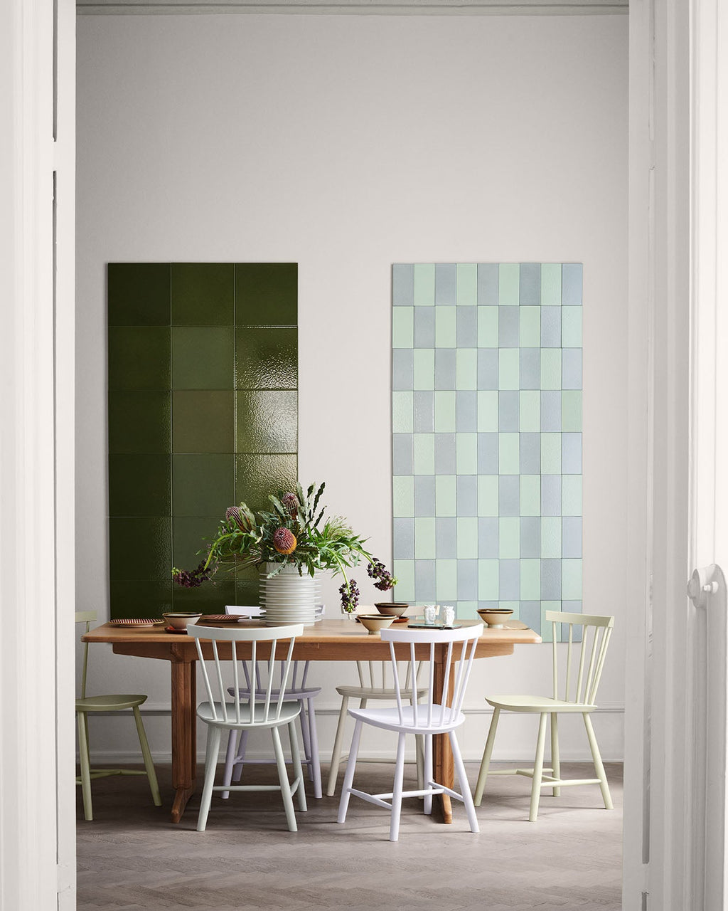 FDB Møbler J46 Chair โดย Poul M. Volther ทำจากไม้บีช/โอ๊ค ดีไซน์พนักพิงซี่ไม้ปี 1956 เคลือบผิวน้ำแบบ lacquered