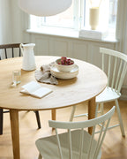 FDB Møbler J46 Chair โดย Poul M. Volther ทำจากไม้บีช/โอ๊ค ดีไซน์พนักพิงซี่ไม้ปี 1956 เคลือบผิวน้ำแบบ lacquered