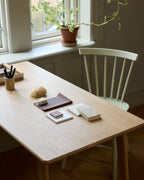 FDB Møbler J46 Chair โดย Poul M. Volther ทำจากไม้บีช/โอ๊ค ดีไซน์พนักพิงซี่ไม้ปี 1956 เคลือบผิวน้ำแบบ lacquered