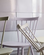 FDB Møbler J46 Chair โดย Poul M. Volther ทำจากไม้บีช/โอ๊ค ดีไซน์พนักพิงซี่ไม้ปี 1956 เคลือบผิวน้ำแบบ lacquered