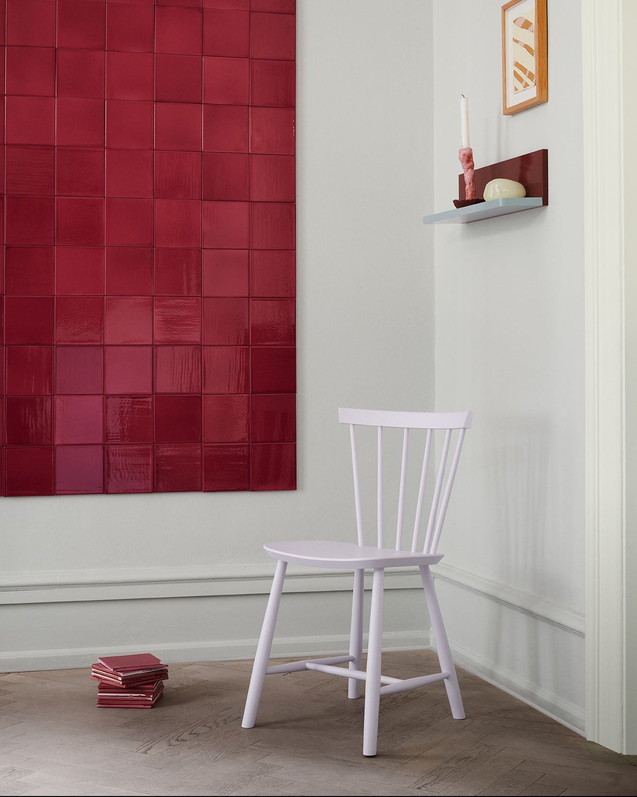 FDB Møbler J46 Chair โดย Poul M. Volther ทำจากไม้บีช/โอ๊ค ดีไซน์พนักพิงซี่ไม้ปี 1956 เคลือบผิวน้ำแบบ lacquered