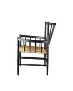 FDB Møbler J82 Lounge Chair โดย Jørgen Bækmark โครงไม้โอ๊กหรือบีช ที่นั่ง papercord natural ดีไซน์ปี 1962