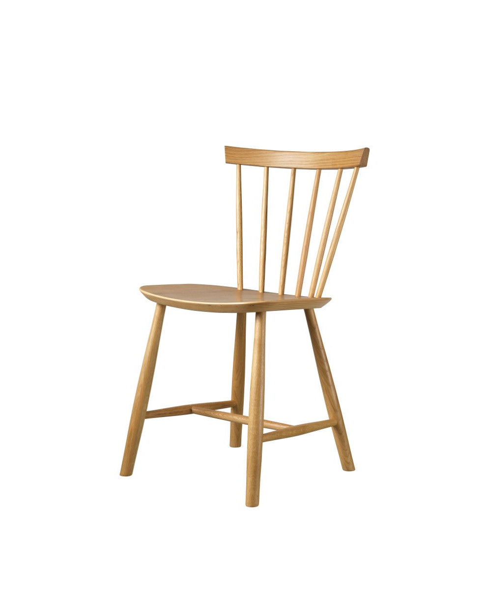 FDB Møbler J46 Chair โดย Poul M. Volther ทำจากไม้บีช/โอ๊ค ดีไซน์พนักพิงซี่ไม้ปี 1956 เคลือบผิวน้ำแบบ lacquered