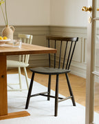 FDB Møbler J46 Chair โดย Poul M. Volther ทำจากไม้บีช/โอ๊ค ดีไซน์พนักพิงซี่ไม้ปี 1956 เคลือบผิวน้ำแบบ lacquered