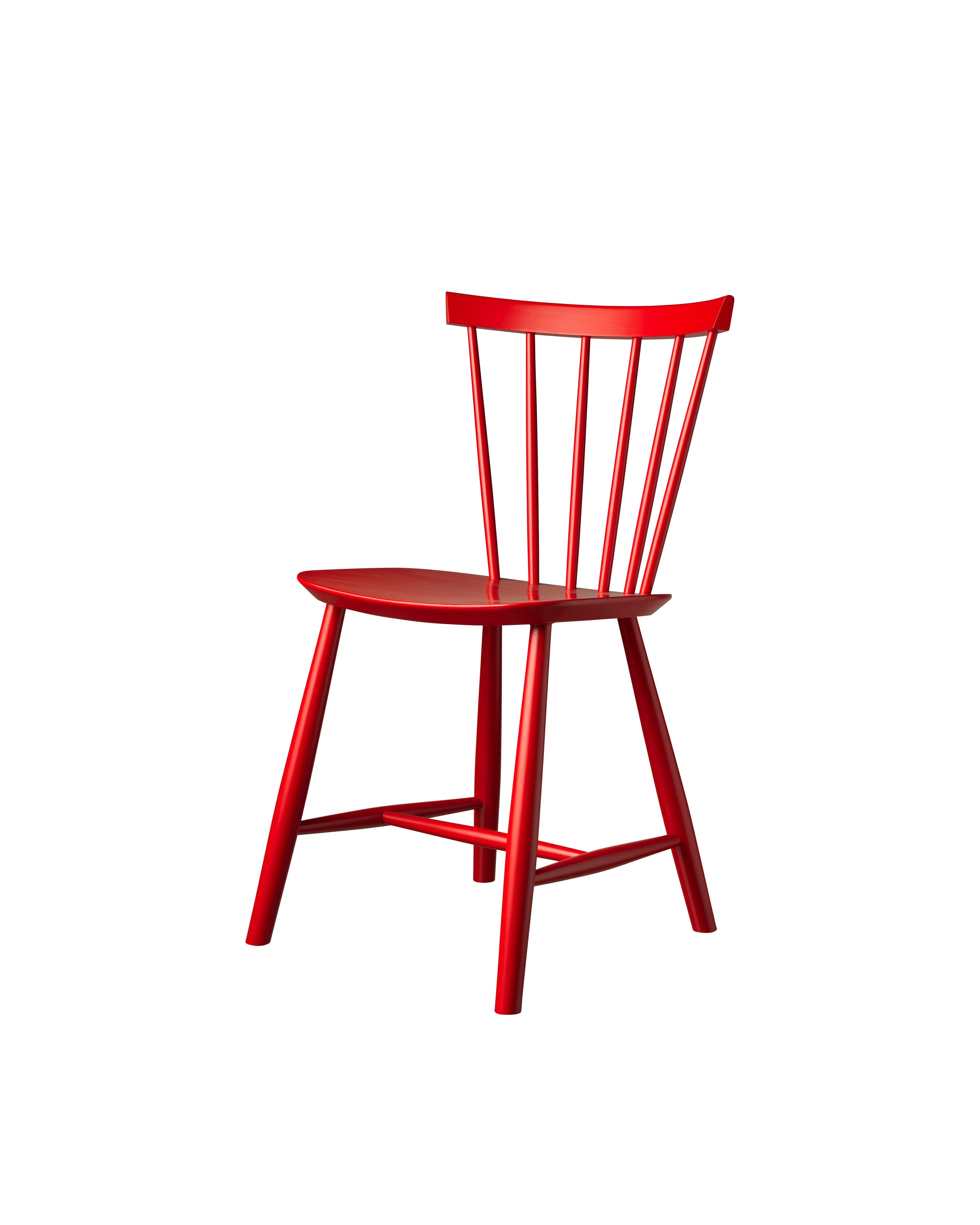 FDB Møbler J46 Chair โดย Poul M. Volther ทำจากไม้บีช/โอ๊ค ดีไซน์พนักพิงซี่ไม้ปี 1956 เคลือบผิวน้ำแบบ lacquered