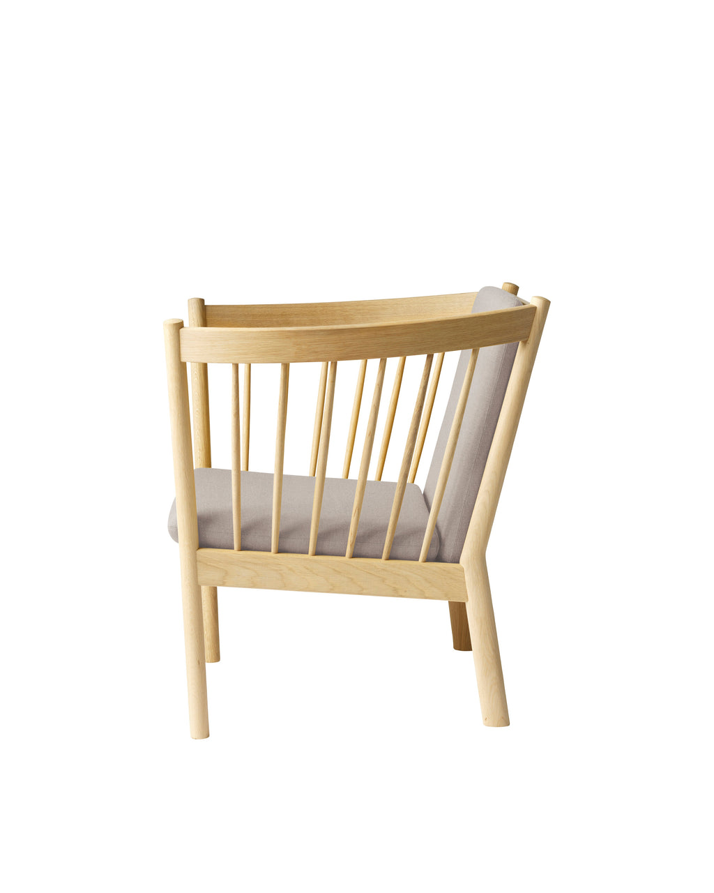 FDB Møbler J146 Armchair โดย Erik Ole Jørgensen โครงไม้โอ๊กเคลือบ lacquered พนักพิงแบบ spoke-back บุผ้าหรือหนัง ดีไซน์ปี 1978