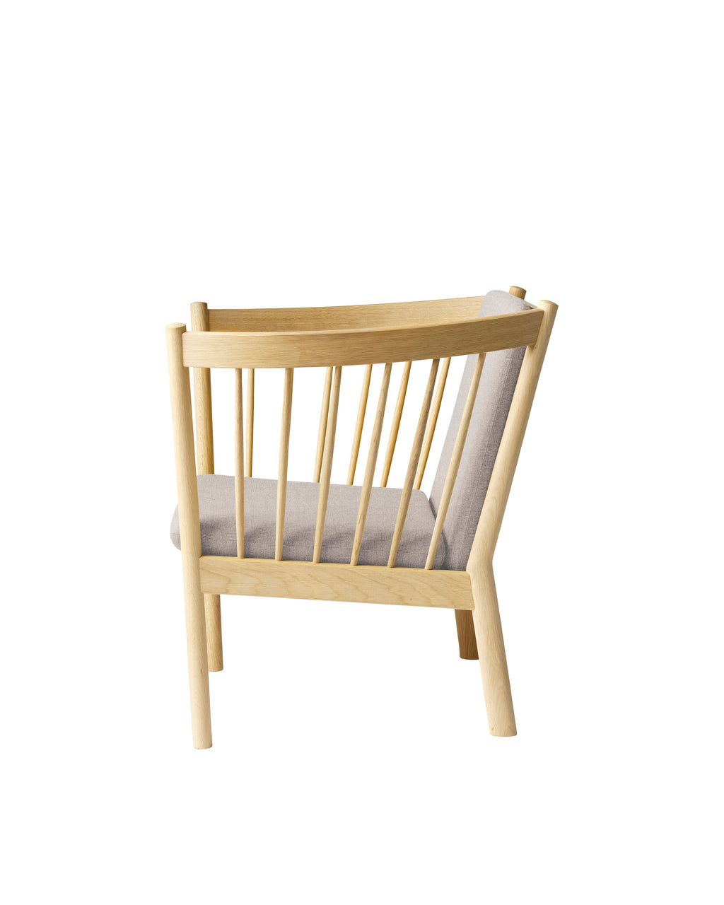 FDB Møbler J146 Armchair โดย Erik Ole Jørgensen โครงไม้โอ๊กเคลือบ lacquered พนักพิงแบบ spoke-back บุผ้าหรือหนัง ดีไซน์ปี 1978