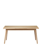 FDB Møbler C35 Dining Table Series โต๊ะไม้โอ๊กดีไซน์ปี 1957 โดย Poul M. Volther พร้อมตัวเลือกท็อปไม้โอ๊กและลิเนเลียม หลายขนาดและแผ่นต่อโต๊ะ (extension leaves)