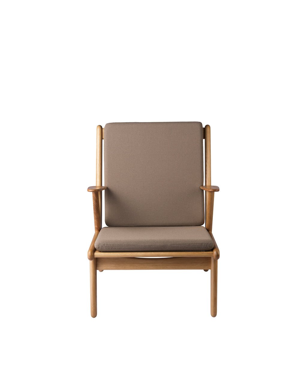 FDB Møbler J53 Armchair โดย Poul M. Volther โครงไม้โอ๊กเคลือบน้ำมัน บุผ้าเลือกได้หลายแบบ เช่น Monza, Cosmo, Grain, Main Line Flax ดีไซน์ปี 1953