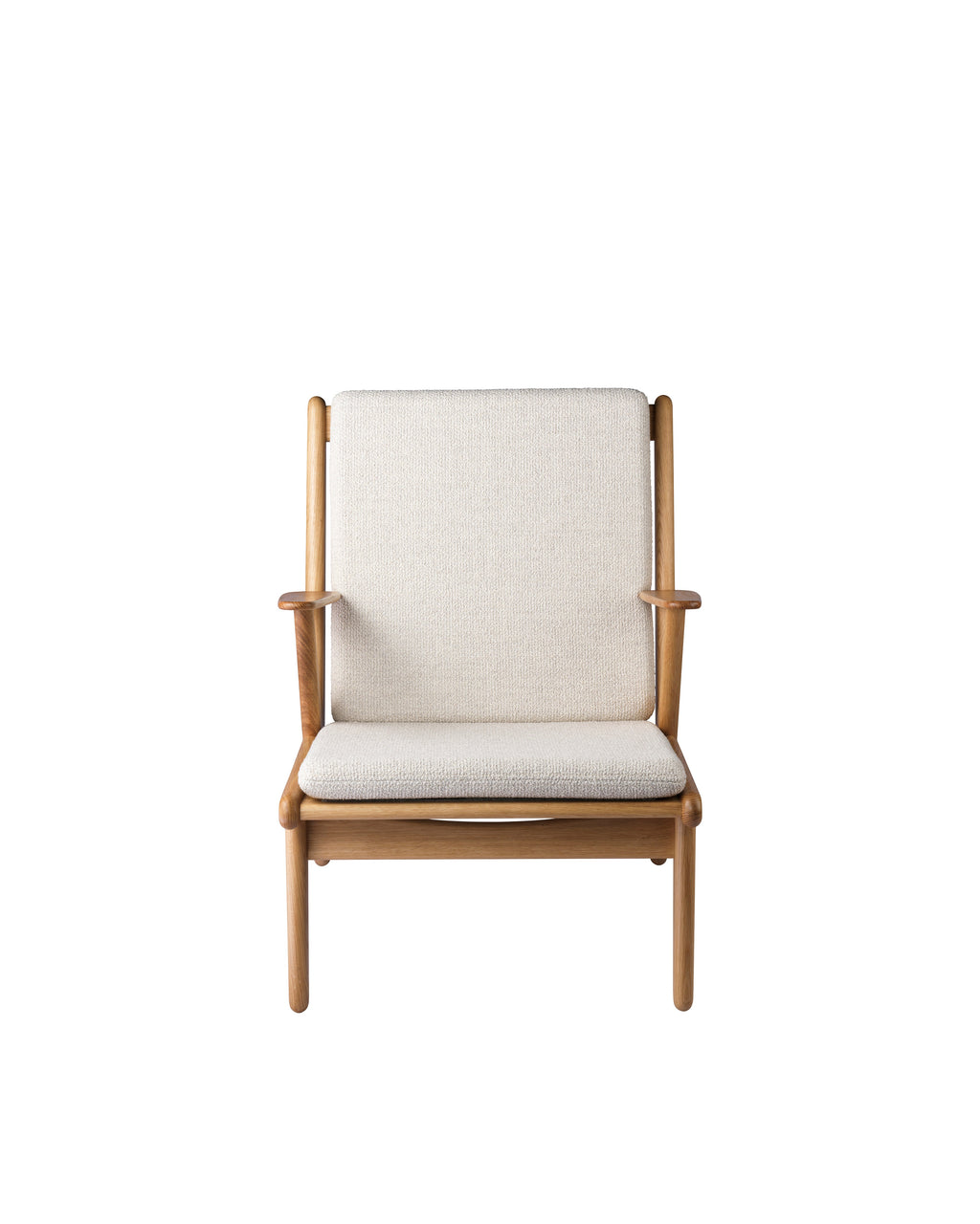 FDB Møbler J53 Armchair โดย Poul M. Volther โครงไม้โอ๊กเคลือบน้ำมัน บุผ้าเลือกได้หลายแบบ เช่น Monza, Cosmo, Grain, Main Line Flax ดีไซน์ปี 1953