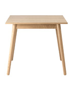 FDB Møbler C35 Dining Table Series โต๊ะไม้โอ๊กดีไซน์ปี 1957 โดย Poul M. Volther พร้อมตัวเลือกท็อปไม้โอ๊กและลิเนเลียม หลายขนาดและแผ่นต่อโต๊ะ (extension leaves)