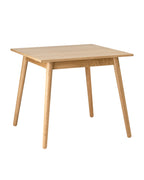 FDB Møbler C35 Dining Table Series โต๊ะไม้โอ๊กดีไซน์ปี 1957 โดย Poul M. Volther พร้อมตัวเลือกท็อปไม้โอ๊กและลิเนเลียม หลายขนาดและแผ่นต่อโต๊ะ (extension leaves)