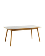 FDB Møbler C35 Dining Table Series โต๊ะไม้โอ๊กดีไซน์ปี 1957 โดย Poul M. Volther พร้อมตัวเลือกท็อปไม้โอ๊กและลิเนเลียม หลายขนาดและแผ่นต่อโต๊ะ (extension leaves)
