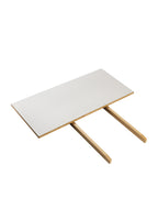 FDB Møbler C35 Dining Table Series โต๊ะไม้โอ๊กดีไซน์ปี 1957 โดย Poul M. Volther พร้อมตัวเลือกท็อปไม้โอ๊กและลิเนเลียม หลายขนาดและแผ่นต่อโต๊ะ (extension leaves)