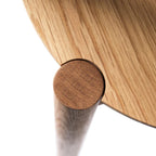 FDB Møbler D102 Søs Coffee Table โต๊ะกลางไม้ oak ทรงกลม ออกแบบโดย Stine Lundgaard Weigelt