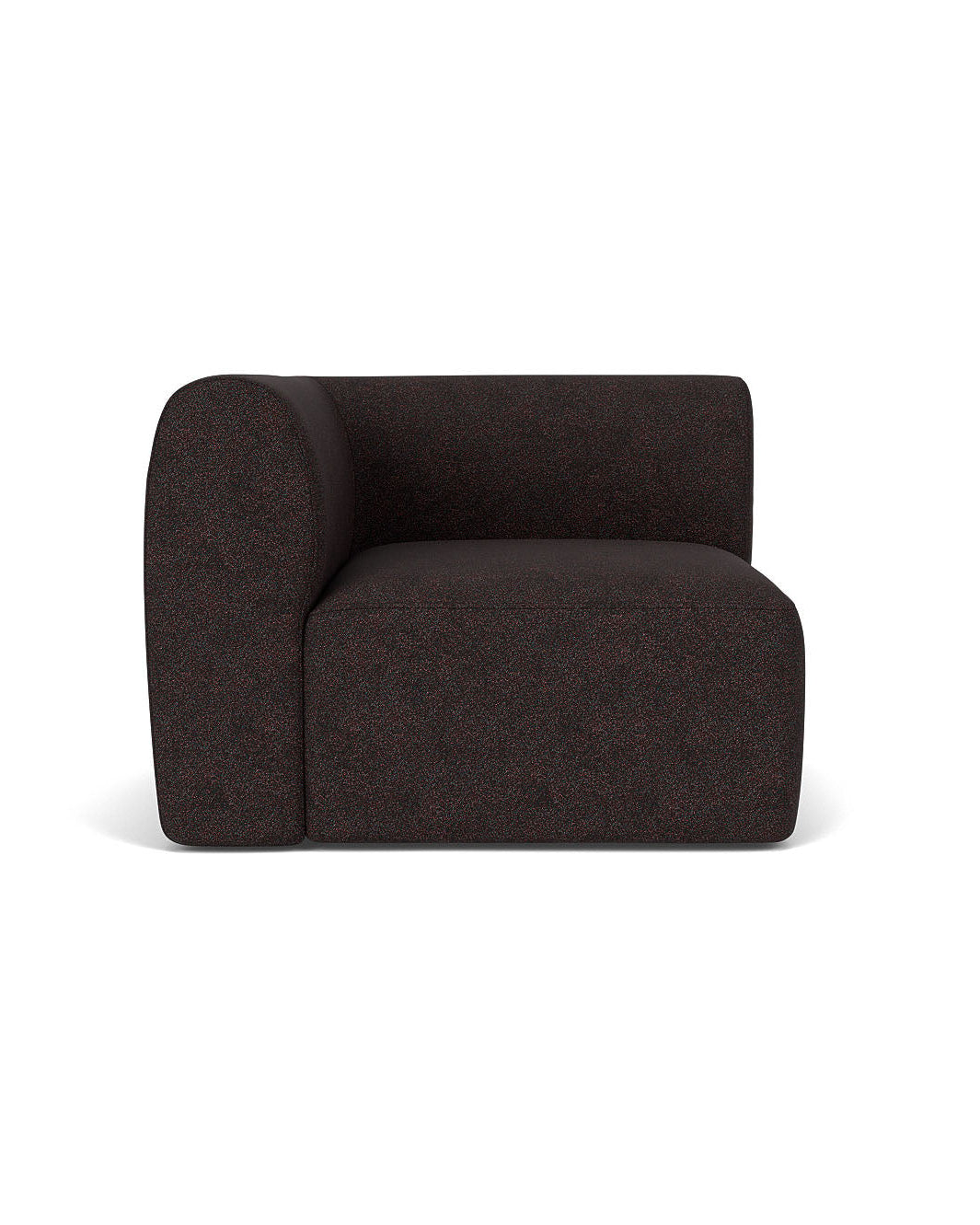 FDB Møbler โซฟาโมดูลาร์ L47 Korinth โดย Krøyer & Sætter-Lassen ดีไซน์โค้งมนสไตล์สแกนดิเนเวียน ประกอบด้วยมุมซ้าย มอดูลกลาง มุมขวา พัฟ และหมอนทรงกระบอก พร้อมตัวเลือกผ้า 17 แบบ