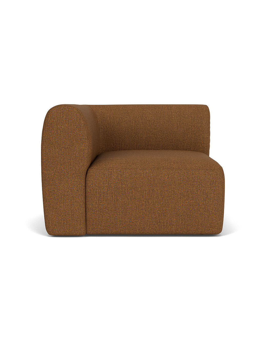 FDB Møbler โซฟาโมดูลาร์ L47 Korinth โดย Krøyer & Sætter-Lassen ดีไซน์โค้งมนสไตล์สแกนดิเนเวียน ประกอบด้วยมุมซ้าย มอดูลกลาง มุมขวา พัฟ และหมอนทรงกระบอก พร้อมตัวเลือกผ้า 17 แบบ