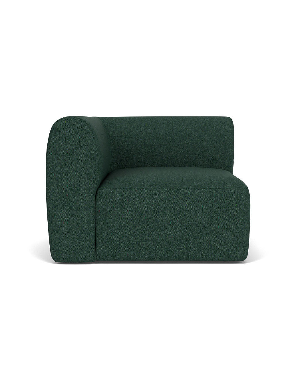 FDB Møbler โซฟาโมดูลาร์ L47 Korinth โดย Krøyer & Sætter-Lassen ดีไซน์โค้งมนสไตล์สแกนดิเนเวียน ประกอบด้วยมุมซ้าย มอดูลกลาง มุมขวา พัฟ และหมอนทรงกระบอก พร้อมตัวเลือกผ้า 17 แบบ