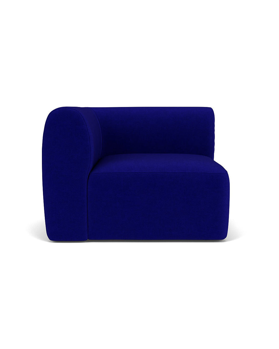 FDB Møbler โซฟาโมดูลาร์ L47 Korinth โดย Krøyer & Sætter-Lassen ดีไซน์โค้งมนสไตล์สแกนดิเนเวียน ประกอบด้วยมุมซ้าย มอดูลกลาง มุมขวา พัฟ และหมอนทรงกระบอก พร้อมตัวเลือกผ้า 17 แบบ